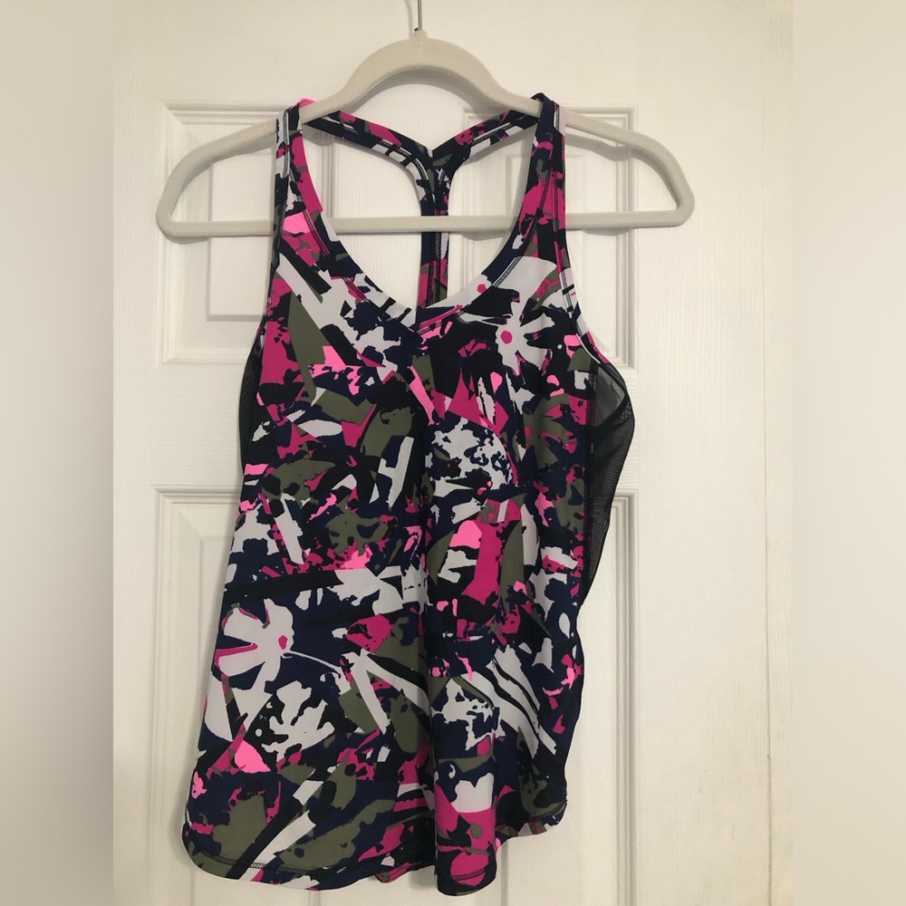 Lululemon athletica Fast Lane singlet tank Pop cut boom juice multi size medium